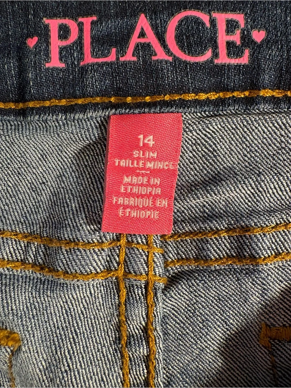 The CHILDREN'S PLACE Girls Dark Blue Bootcut Jeans
